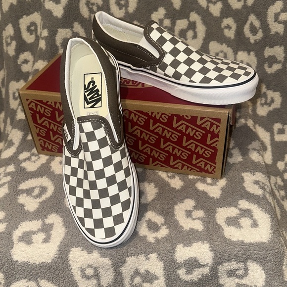 Vans Classic Slip-on Theory/Checkerboard Sneakers “Off the Wall” New 😍 - Picture 8 of 17